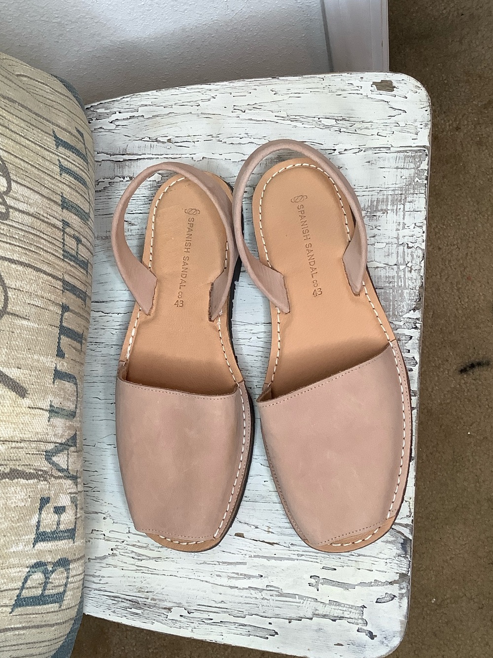 Women’s Pink Slingback Leather Sandals